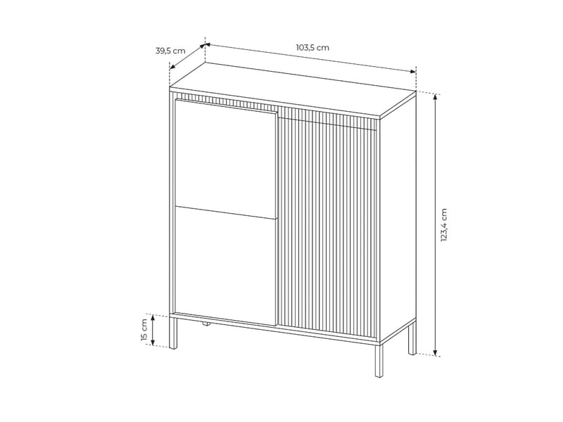  Buffet hatolaro, armoire 5 étagères, 104x40x123h cm noir Hatolaro - Conforama D