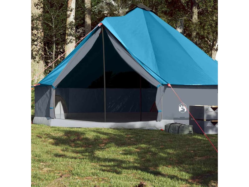  Tente de camping, tente familiale tipi 8 personnes bleu imperméable shl25999  - Conforama B