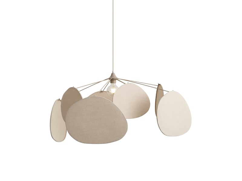  Japandi hanglamp beige 95cm - organica  - Conforama A