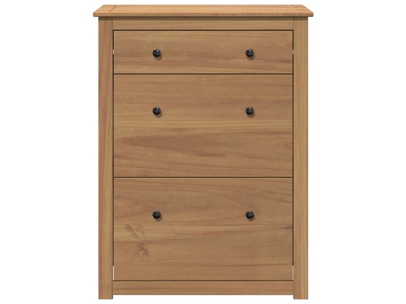  Meuble à chaussure, armoire à chaussures panama 80x35x105 cm bois de pin massif  - Conforama D