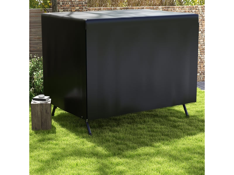 Housse de protection pour balancelle 215 x 155 x 150 cm, polyéthylène 100 gm² imperméable, anti-uv, cordons de serrage, entretien facile - Conforama B