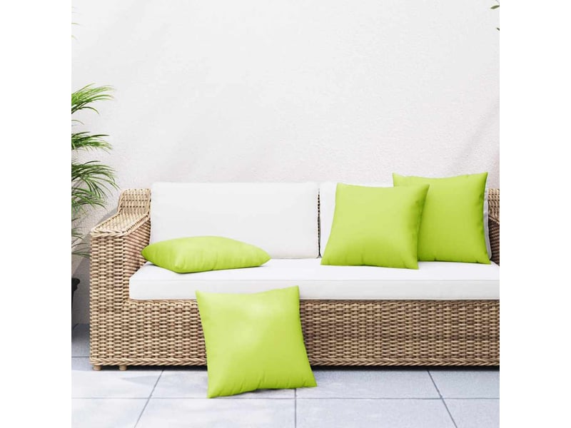  Lot de 4 coussins de canapé, coussins décoratifs vert vif 60x60 cm en tissu cf59229  - Conforama B