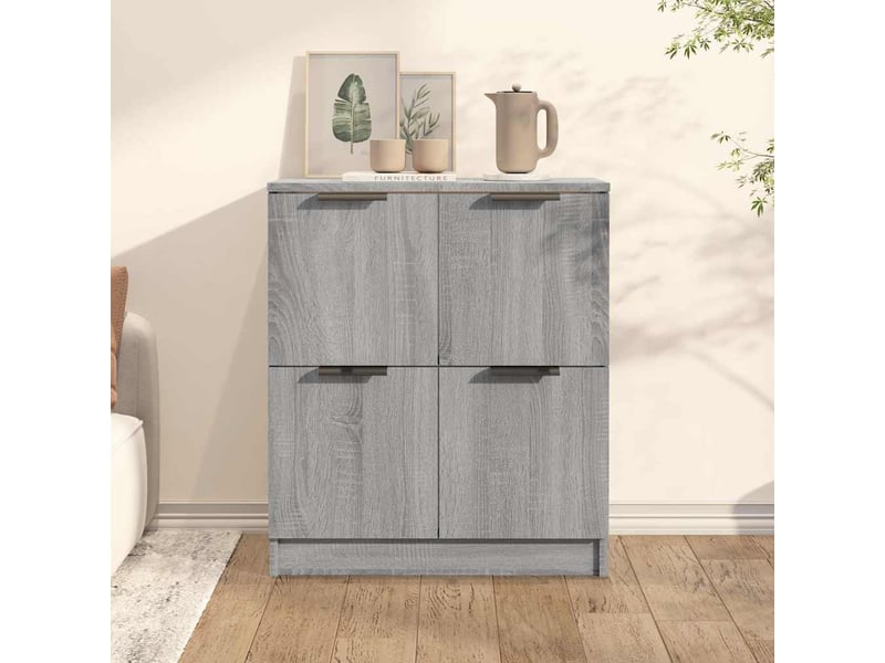  Buffet - bahut - meuble de rangement sonoma gris 60x30x70 cm bois d'ingénierie  - Conforama B