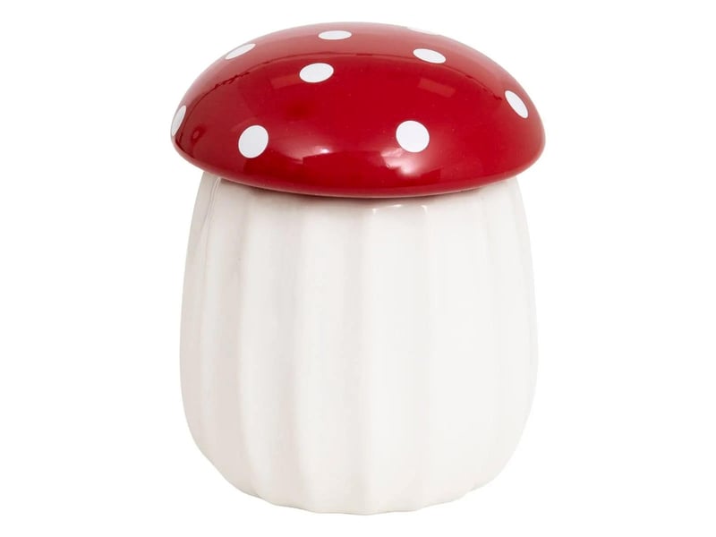  Bougie parfumée en dolomite champignon 150g rouge &amp; blanc  - Conforama A