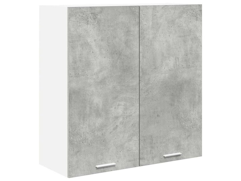  Meuble de rangement, armoire suspendue gris béton 80x31x80cm bois d'ingénierie shl8512  - Conforama A