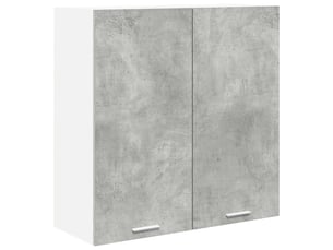 Meuble de rangement, armoire suspendue gris béton 80x31x80cm bois d'ingénierie shl8512