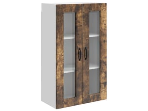 Meuble mural de cuisine | armoire de cuisine chêne fumé 60x31x100cm shl7733