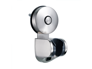 Support de pomme de douche – support de pomme de douche à ventouse en acier inoxydable, 4 angles réglables