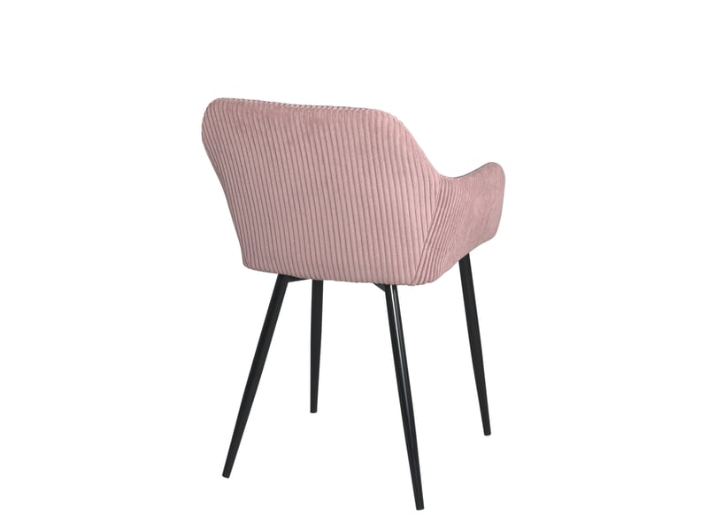  Petit fauteuil miro en velours côtelé rose 752-MIRO-ROSE - Conforama R