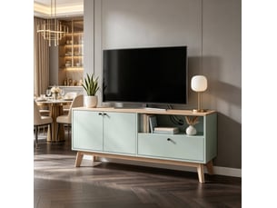Meuble tv coloris vert 120 cm <strong>BEAOK</strong>  <strong></strong>