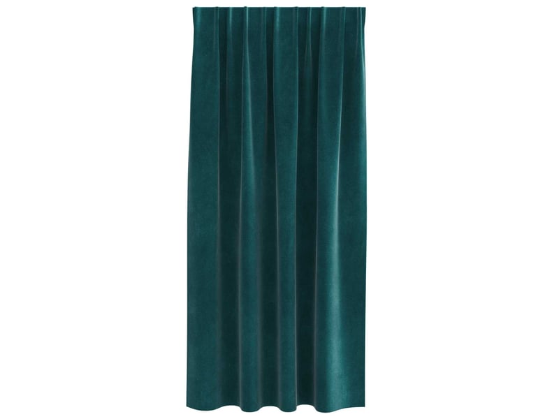 Lot de 2 rideaux, rideaux de fenêtre vert foncé 140 x 175 cm velours cf44122 - Conforama D