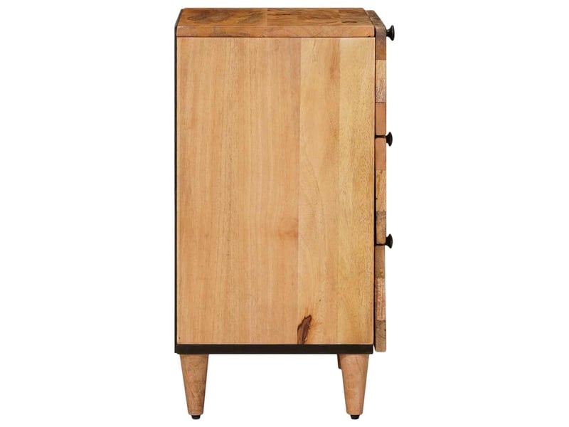 Table de chevet - cabinet de chevet - table de nuit naturel 50 x 33 x 62 cm bois de mangue massif  - Conforama C
