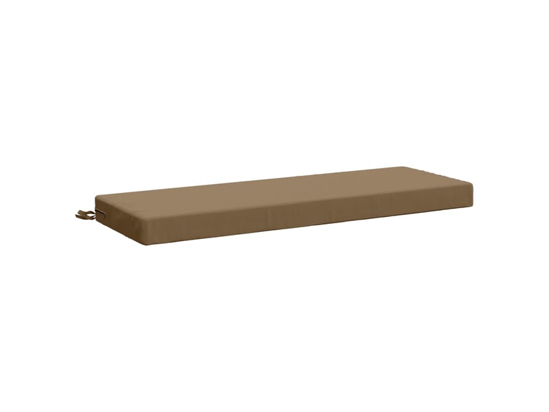 Coussin de banc, coussin d'assise, coussin de canapé soest 100 % polyester taupe 100 x 40 x 8 cm cf53570 - Conforama A