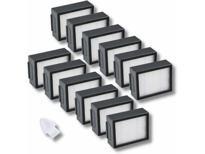  12-pack remplacement filtres avec irobot roomba i &amp; e i1 i3 i4 i6 i7 i8 e5 e6 + j7 (non pour j7+) pièces de rechange pour aspirateur  - Conforama E
