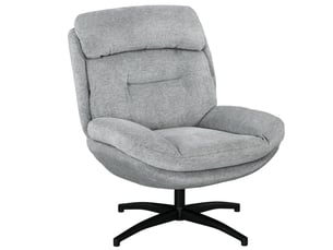 Fauteuil fixe pivotant Tissu gris vendu A l'unité