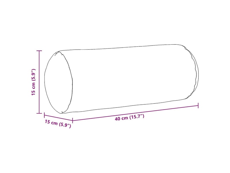 Lot de 2 coussins d'accent, coussins décoratifs, coussins lombaires jaune clair ø 15 x 40 cm cf56739 - Conforama E