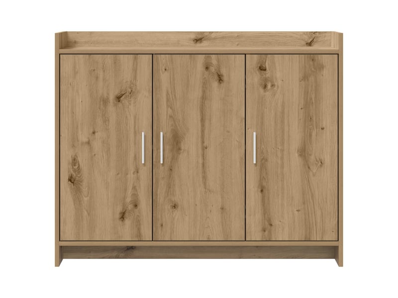 Buffet - bahut - meuble de rangement chêne artisanal 98,5 x 33 x 80 cm bois d'ingénierie - Conforama E