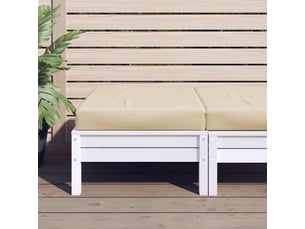 Coussin de palette, coussin de chaise, coussin de canapé beige 60x60x8 cm tissu oxford cf55291