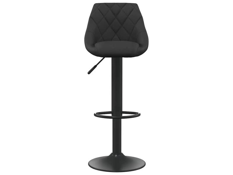  Tabouret de bar, chaise de bar noir velours shl98092  - Conforama C