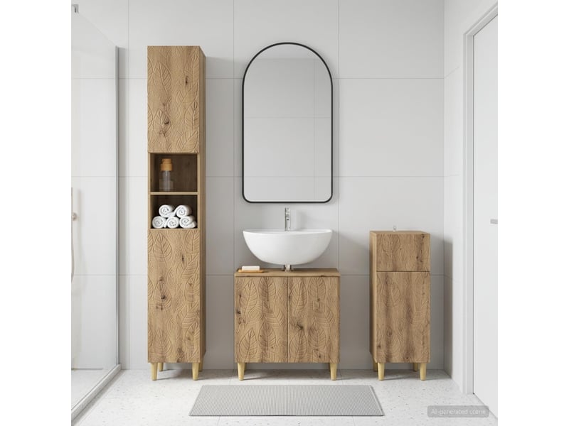  Ensemble de meuble de salle de bain 3 pièces delft cf63370  - Conforama B