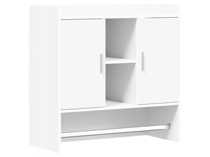 Étagère flottante, étagère suspendue montage mural blanc 80 x 36 x 80 cm cf42444