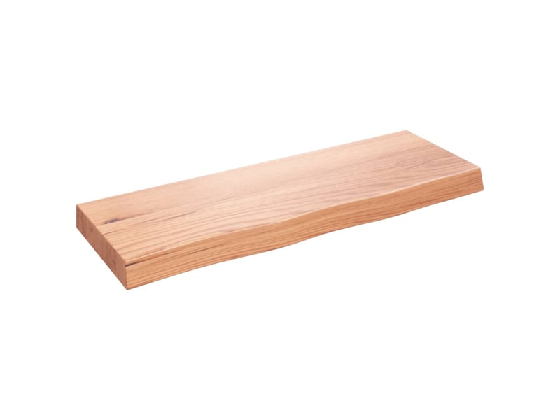  Comptoir de salle de bain, plan de travail marron 80x30x(2-6) cm bois traité cf65809  - Conforama A
