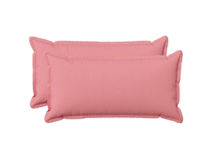 Lot de 2 coussins avec oreiller, coussins décoratifs houten rose lin synthétique cf51202