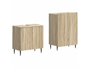 Ensemble de 2 meubles de salle de bain zwolle chêne sonoma cf63235