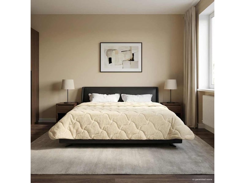  Duvet d'hiver - couette 220 x 240 cm hiver - couette crème respirant  - Conforama B
