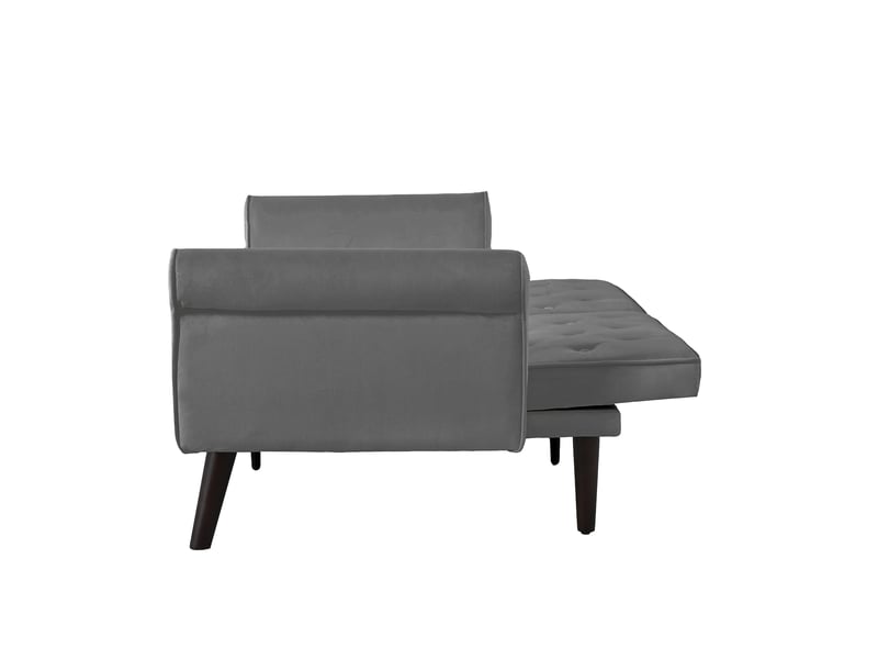  Canapé convertible, canapé-lit, gris, dossier réglable, 2 en 1, pour salon, mobilier pour espace de vie, chambre  - Conforama B