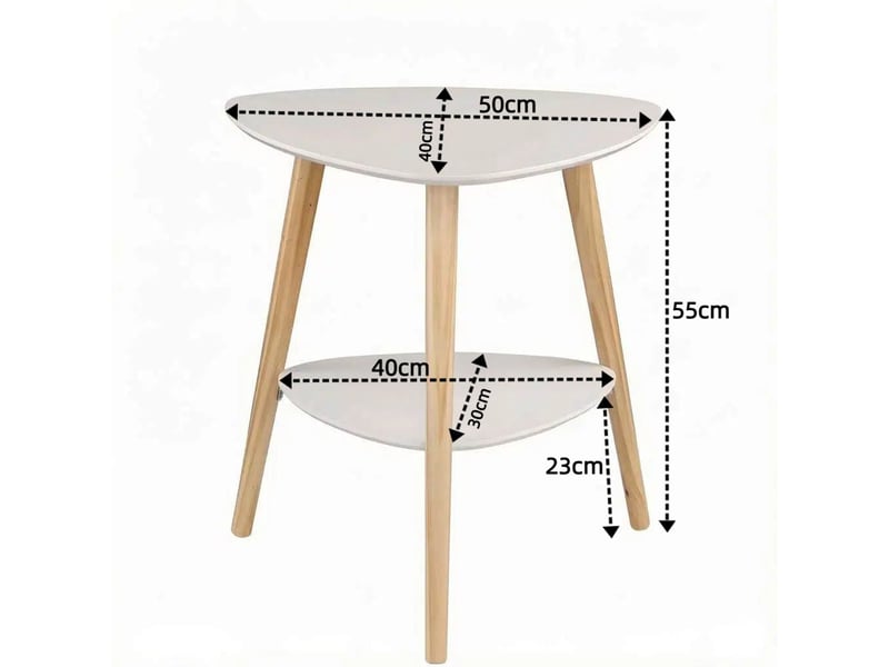 Table basse avec rangement à deux étagères petit format  - Conforama C