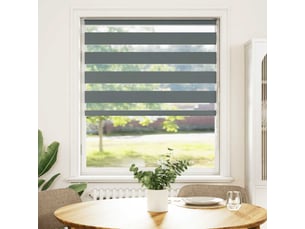 Store zèbre, store de fenêtre gris foncé largeur du tissu 105,9 cm polyester cf48547