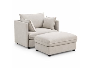 Fauteuil fixe <strong>MODENVIE</strong> <strong></strong> Velours beige
