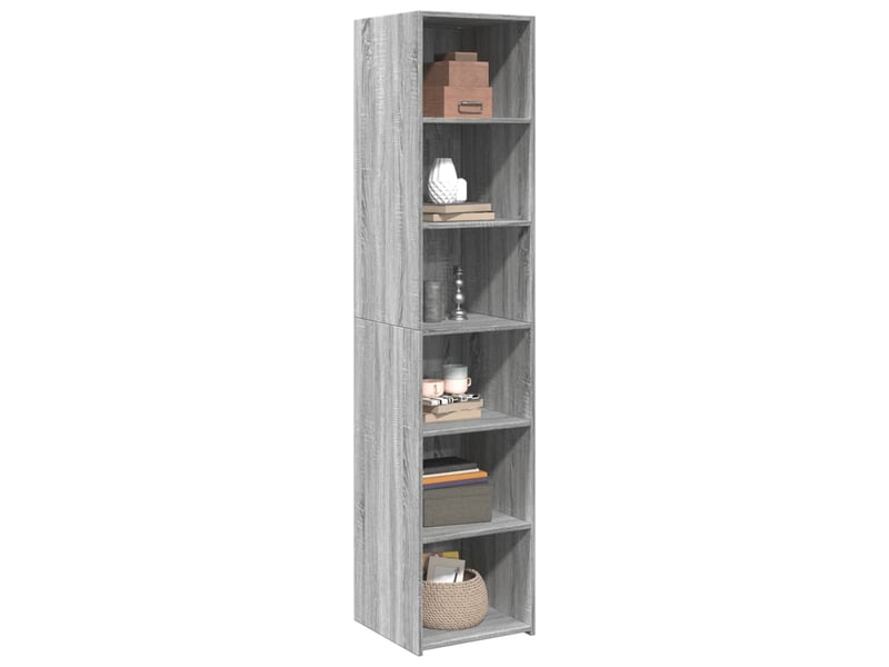  Buffet haut - bahut - meuble de rangement sonoma gris 40x41x185 cm bois d'ingénierie  - Conforama C