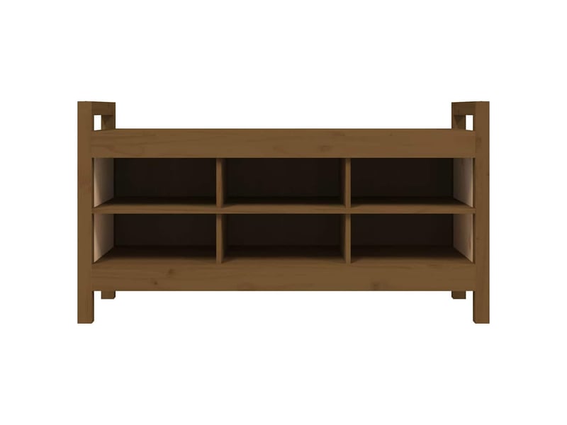  Banc d'entrée, banc interieur marron miel 110x40x60 cm bois de pin massif  - Conforama C