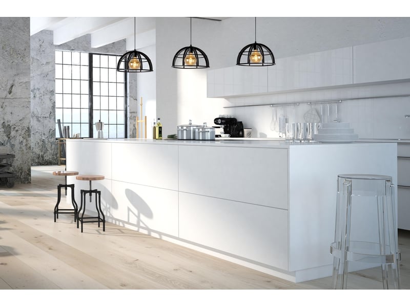 Suspension diam. 40 cm 1xe27 dimmable métal noir - lucide - dikra  - Conforama E