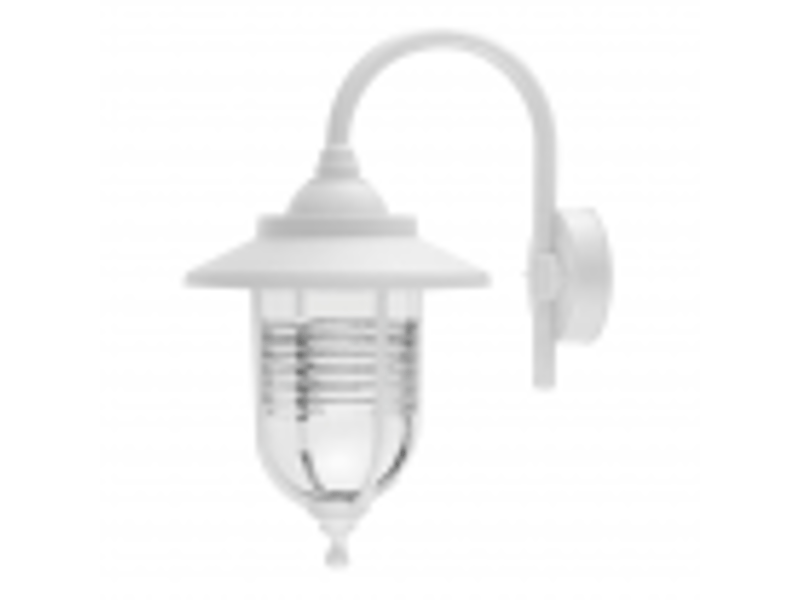  Applique extérieure classique fabrilamp canela blanc, 1 x e27, ip44, 45,2 x 25,2 x 34,2 cm 126061001 - Conforama B