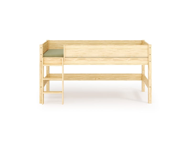  Lit mi-hauteur 90x200 cm louw  bois naturel Louw - Conforama E