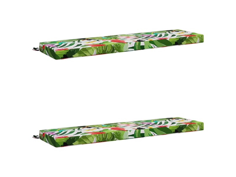  Lot de 2 coussins de banc, coussins d'assise soest 100 % polyester cf56918  - Conforama A