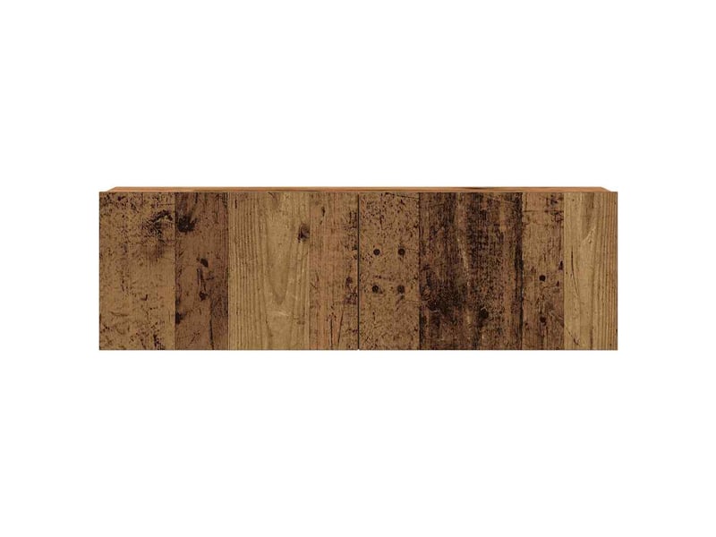  Lot de 6 meuble tv mural, meuble tv suspendu vieux bois bois d'ingénierie shl14405  - Conforama E