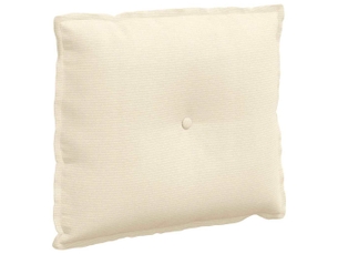 Coussin de dos, coussin de dossier crème 60 x 50 cm tissu en velours côtelé cf54637