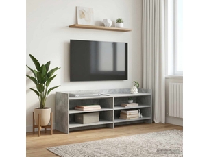 Meuble tv coloris gris 135 cm <strong></strong> <strong></strong>