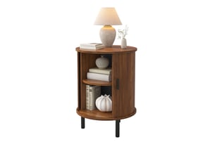 Table basse rond(e) coloris bois foncé TCQPZ  - 48 cmx48 cm