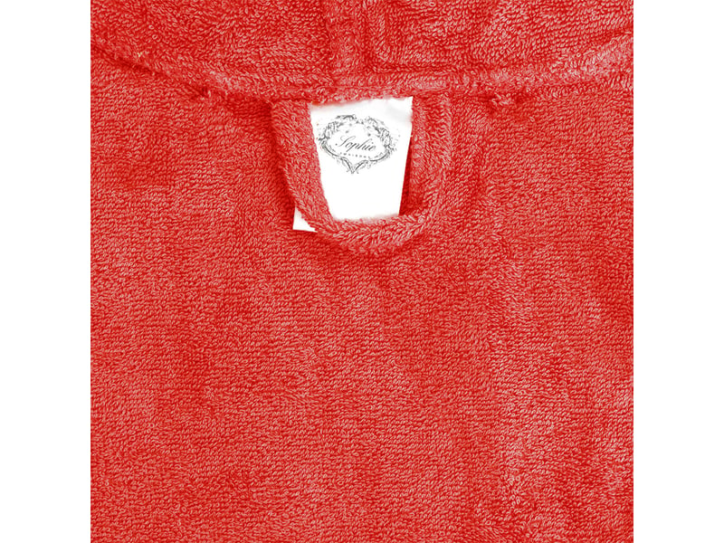  Peignoir enfant en éponge de coton montel 810 ans - rouge  - Conforama C