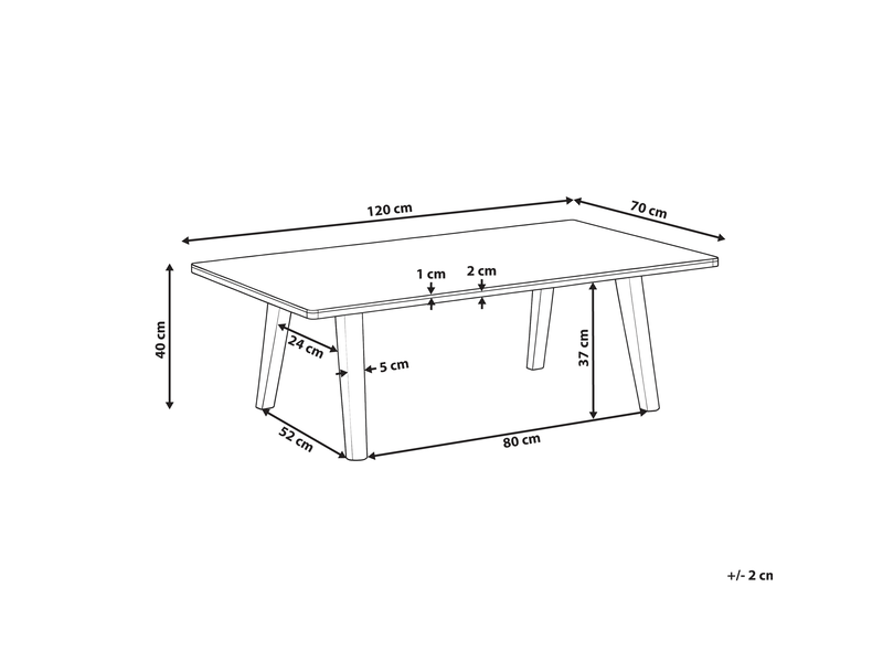 Table basse walker marbre blanc  - Conforama C