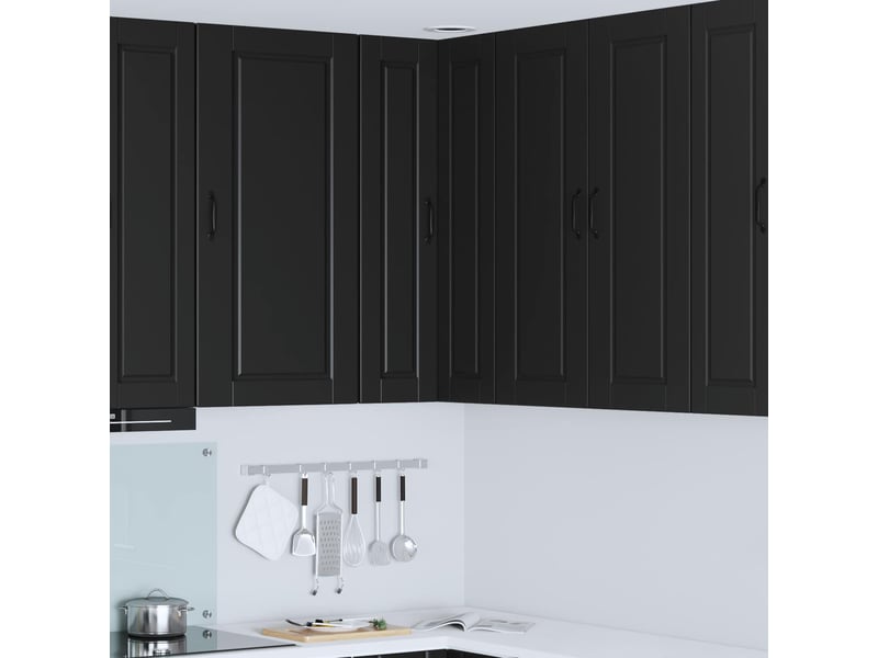  Meuble mural de cuisine, armoire d'angle cuisine porto noir 57x57x100cm  - Conforama B