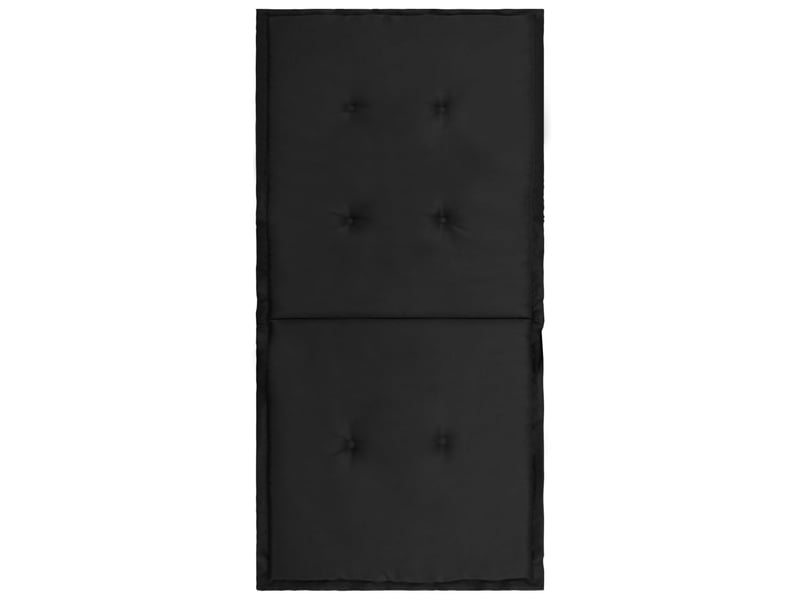  Lot de 2 coussins de chaise de jardin 100% polyester noir 100 x 50 x 3 cm dec021688  - Conforama E