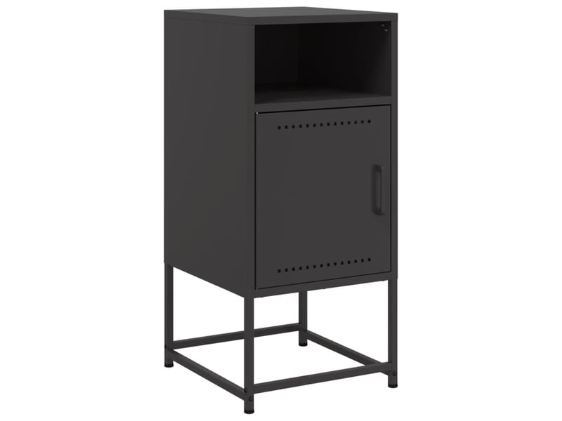  Table de chevet - cabinet de chevet - table de nuit noir 36x39x78 cm acier  - Conforama A