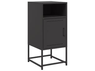 Table de chevet - cabinet de chevet - table de nuit noir 36x39x78 cm acier