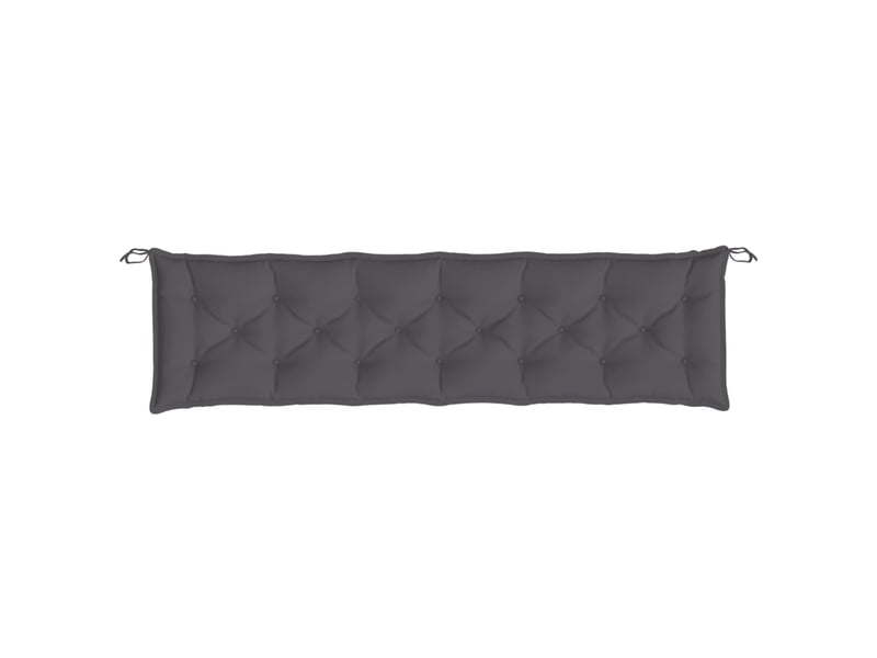  Lot de 2 coussins de banc de jardin, coussins d'assise anthracite tissu oxford cf58625  - Conforama E